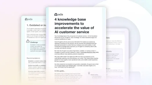 4 knowledge base improvements to accelerate the value of AI customer service