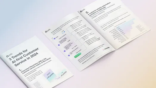 3 Trends for AI-first Customer Service in 2024